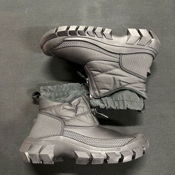 Hunter Black Intrepid Ankle Zip Snow Boots 6 - Picture 4 of 8